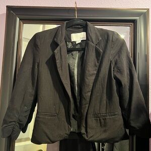 Bar III black 3/4 sleeve blazer